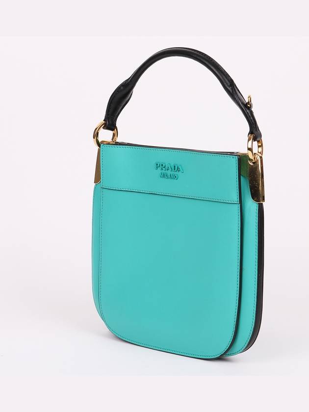 Margit Mint Small Top Handle Shoulder Bag 1BC082 - PRADA - BALAAN 2