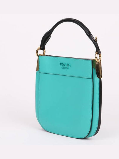 Margit Mint Small Top Handle Shoulder Bag 1BC082 - PRADA - BALAAN 2