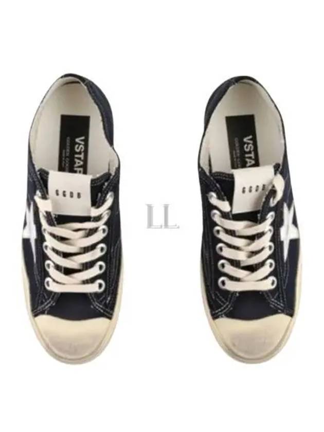 Star Patch Lace-Up Low Top Sneakers Navy - GOLDEN GOOSE - BALAAN 2