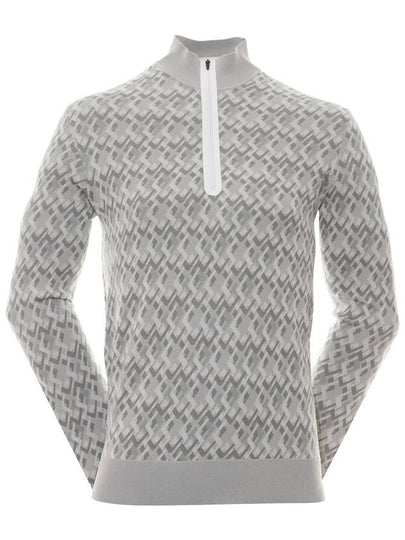 Nate JL Micro Bridge Jacquard Knit Top Grey - J.LINDEBERG - BALAAN 2