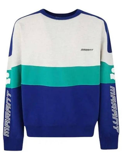 Kivin Logo Crew Neck Sweatshirt Blue - ISABEL MARANT - BALAAN 2