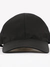 Re-Nylon Triangle Logo Baseball Cap Black - PRADA - BALAAN 3