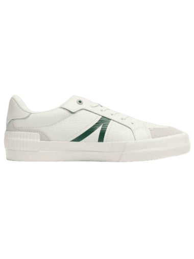 Men's L004 Leather Low Top Sneakers White Green - LACOSTE - BALAAN 1