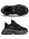 Triple S Sneakers Clear Sole Black - BALENCIAGA - BALAAN 6