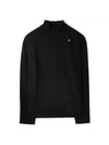 Stellina Mock Neck Lambswool Knit Top Black - STONE ISLAND - BALAAN 2