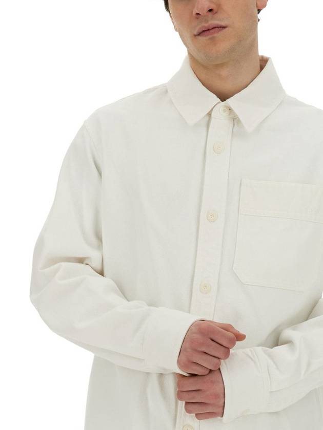 Basile Brodee Long Sleeve Shirt White - A.P.C. - BALAAN 5