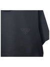 Logo Crew Neck Short Sleeve T-Shirt Black - PRADA - BALAAN 6