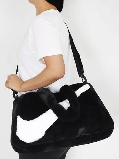 Sportswear Fake Fur 10L Tote Bag Black - NIKE - BALAAN 2