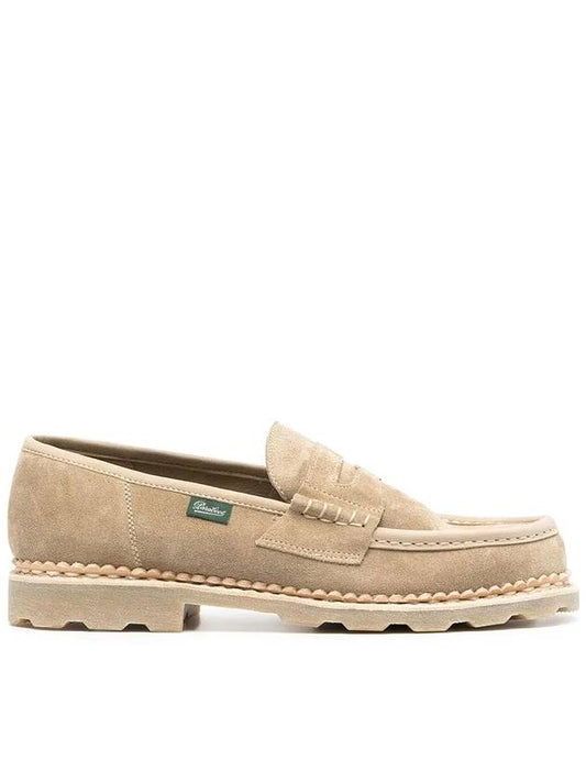 Suede Loafers Sand - PARABOOT - BALAAN 2