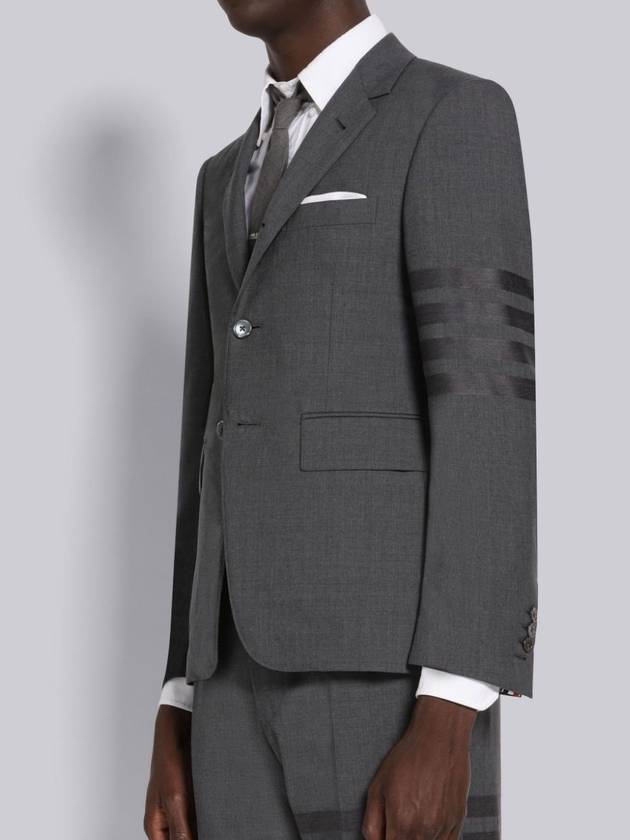 Plain Weave Suiting 4 Bar Classic Sport Jacket Dark Grey - THOM BROWNE - BALAAN 3