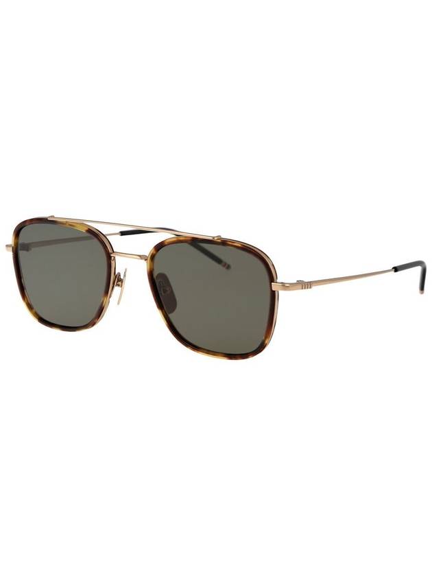 Sunglasses UES800A G0003 215 MED BROWN - THOM BROWNE - BALAAN 3