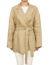 15041022650 ALPINO 001 Women s Linen Jacket - MAX MARA - BALAAN 3