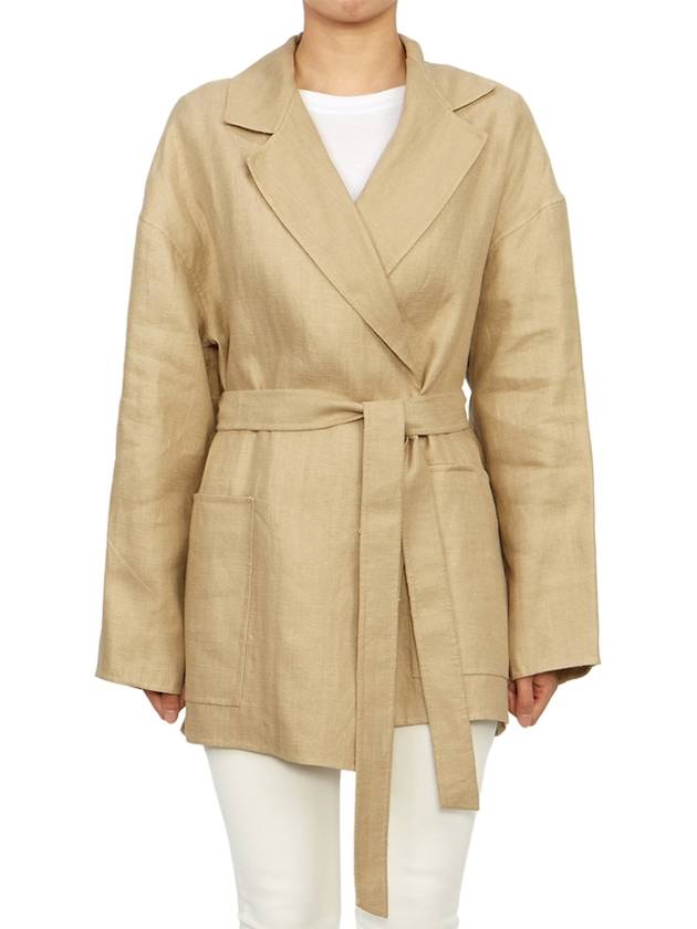 15041022650 ALPINO 001 Women s Linen Jacket - MAX MARA - BALAAN 3