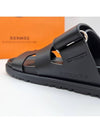 Chypre Calfskin Sandals Black - HERMES - BALAAN 8