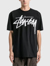 Big Stock Short Sleeve T-Shirt Black - STUSSY - BALAAN 4