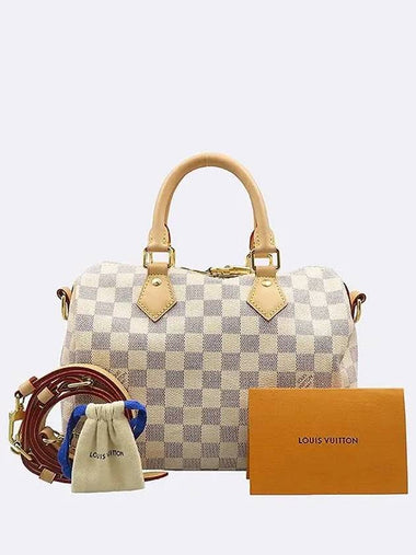 N40608 Damier Azur New Speedy Bandoulier 25 Tote Bag Shoulder Strap 2WAY - LOUIS VUITTON - BALAAN 1