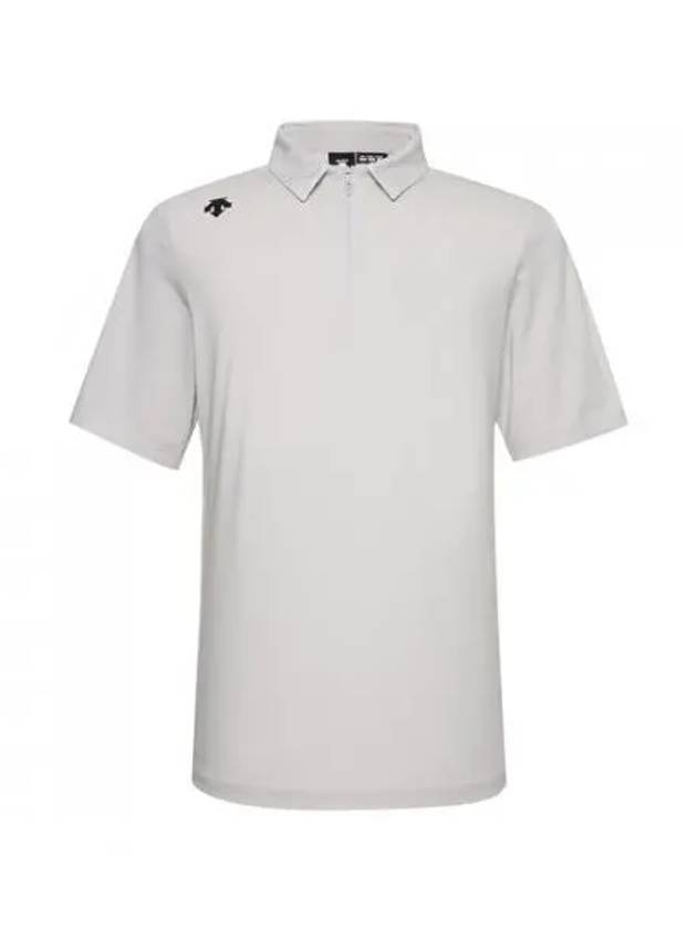 GOLF Men s Half Zip Up Minimal Collar Short Sleeve T Shirt DN22MFTS4H - DESCENTE - BALAAN 1