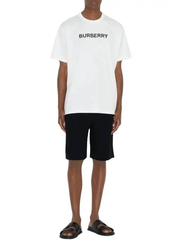 Logo Print Short Sleeve T-Shirt White - BURBERRY - BALAAN 3