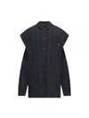 Checked Pattern Long Sleeve Shirt Grey - BALENCIAGA - BALAAN 2