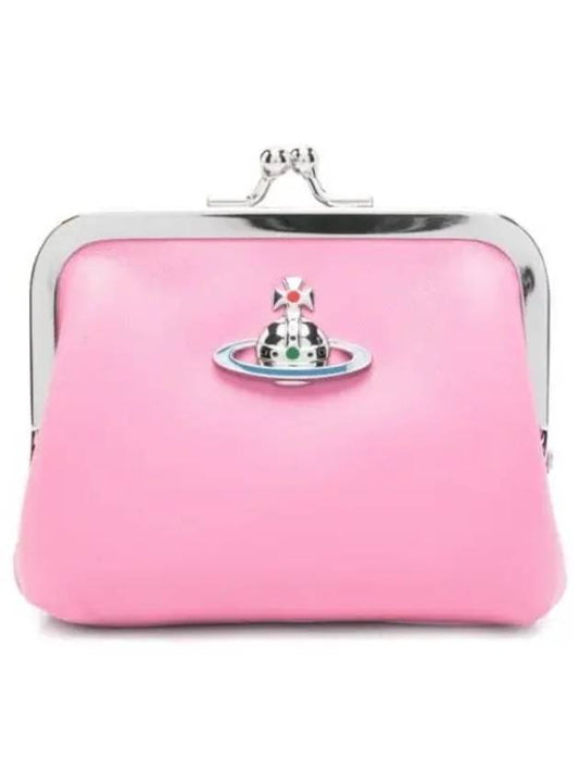 Nappa Leather ORB Logo Coin Purse Pink - VIVIENNE WESTWOOD - BALAAN 2