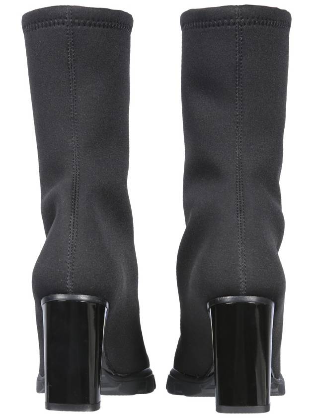 Neoprene Ankle Middle Boots Black - ALEXANDER MCQUEEN - BALAAN 4