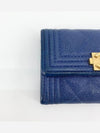 Gold logo boy card wallet - CHANEL - BALAAN 7