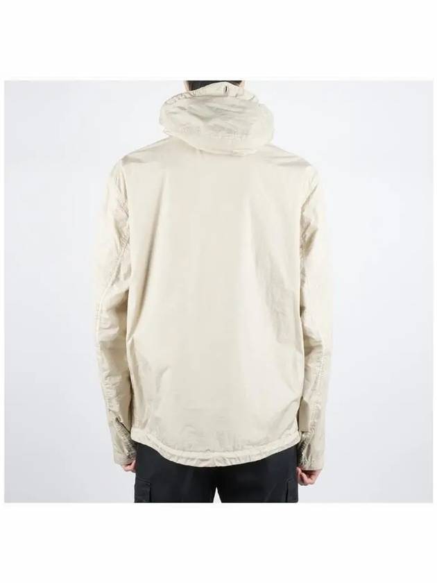 4100092 Crinkle Reps R-NY Wind Resistant Anti Drop Hooded Jacket Sand - STONE ISLAND - BALAAN 5