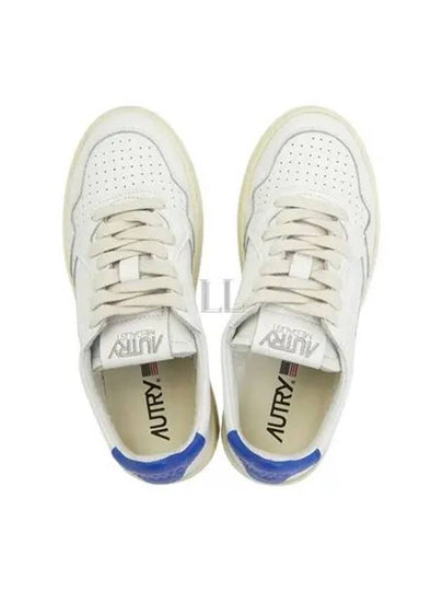 Medalist Goatskin Low Top Sneakers White Blue - AUTRY - BALAAN 2