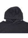 Waffen Patch Cotton Fleece Hoodie Charcoal - STONE ISLAND - BALAAN 4