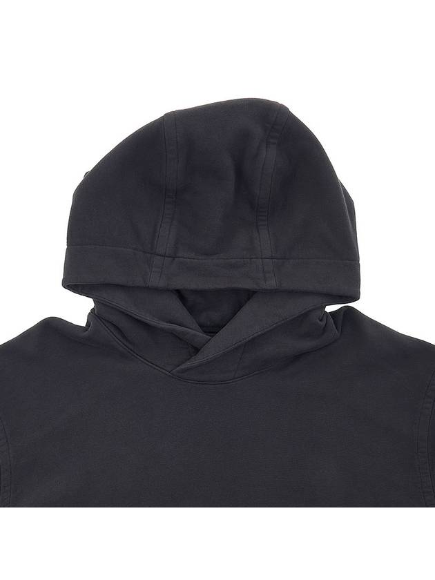 Waffen Patch Cotton Fleece Hoodie Charcoal - STONE ISLAND - BALAAN 4