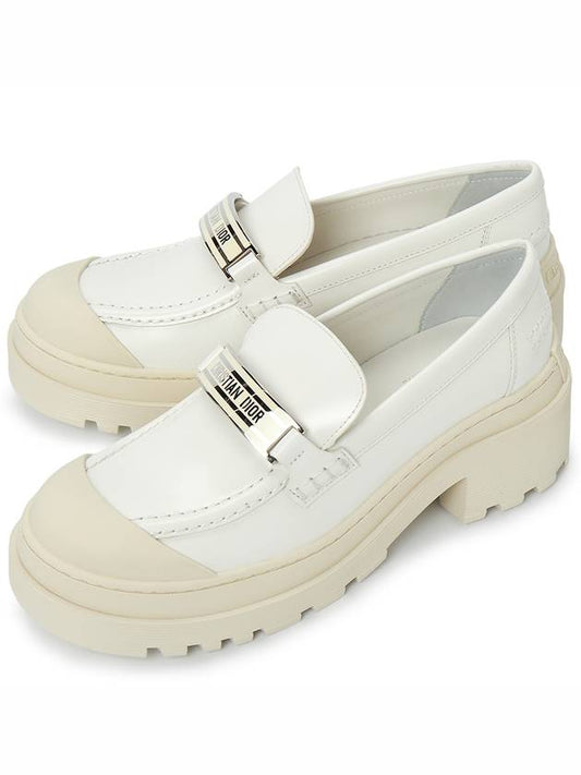 Women's Cord Loafers White - DIOR - BALAAN.