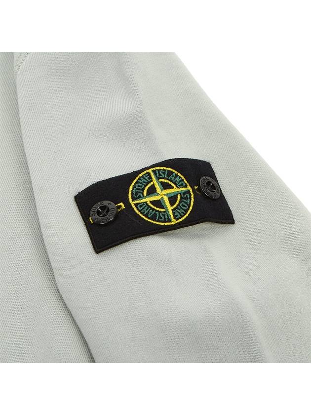 Kids Garment Dyed Logo Wappen Patch Sweatshirt Grey - STONE ISLAND - BALAAN 5