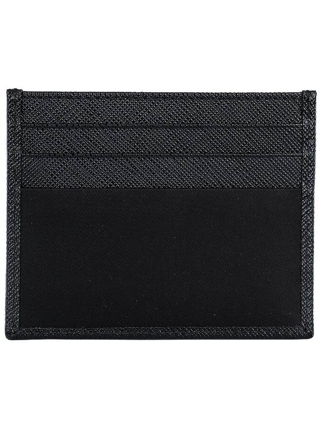 Re-Nylon Saffiano Leather Card Wallet Black - PRADA - BALAAN 4