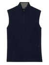 Men's Merino Wool Tech Lined Slim Fit Dunes Vest Navy - G/FORE - BALAAN 1