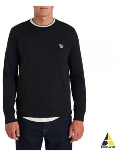 Zebra Patch Crew Neck Knit Top Black - PAUL SMITH - BALAAN 2