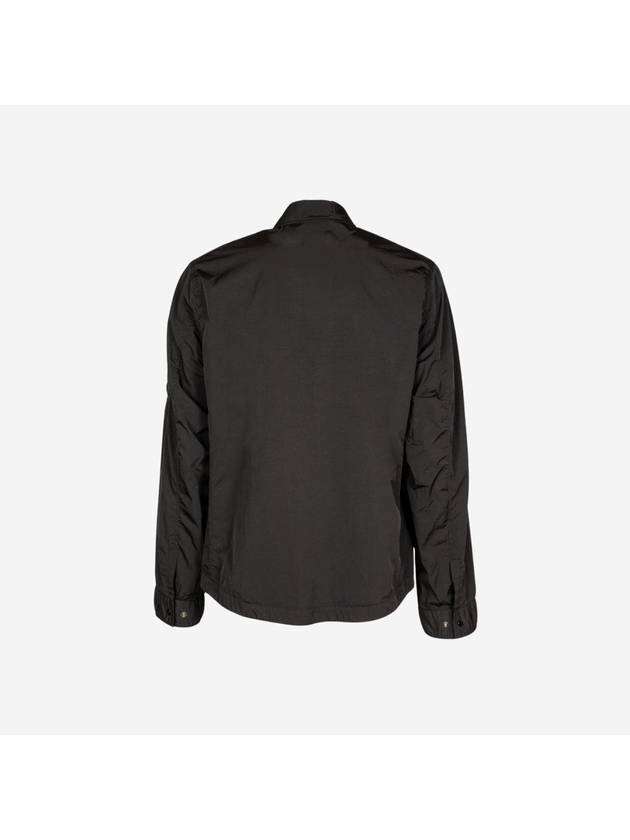 Men's Chrome R Over Shirt Zip Up Jacket Black - CP COMPANY - BALAAN 3