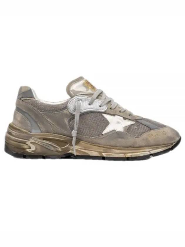 Mesh and Suede Dad-Star Sneakers White Dove Grey - GOLDEN GOOSE - BALAAN 2