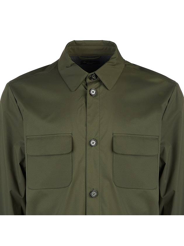 Windwish Overshirt Jacket Dark Green - LORO PIANA - BALAAN 5