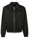 De Coeur Logo Zip-up Jacket Jacket Black - AMI - BALAAN 2