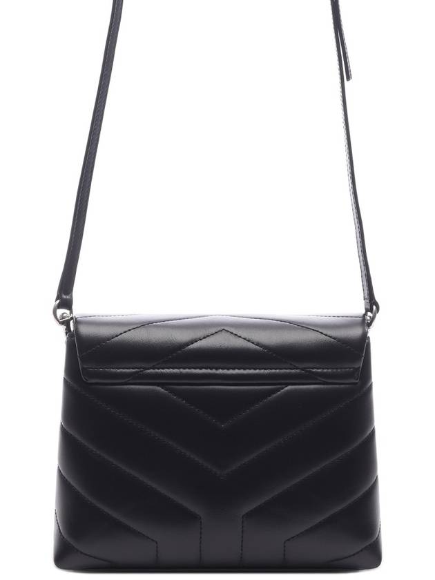 Toy Loulou Strap Shoulder Bag In Quilted Leather Black - SAINT LAURENT - BALAAN 5