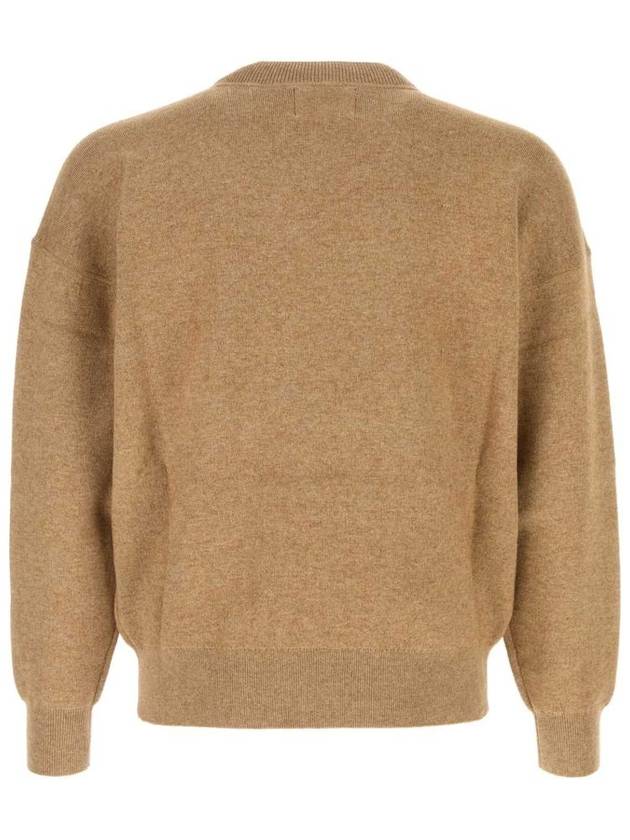 Atlee Logo Knit Top Beige - ISABEL MARANT - BALAAN 3