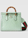 Diana Ostrich Small Tote Bag Pastel Green - GUCCI - BALAAN 2