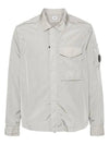 Chrome-R Pocket Over Long Sleeve Shirt Grey - CP COMPANY - BALAAN 3