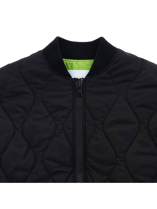 Quilted Bomber Jacket Black - MSGM - BALAAN 4