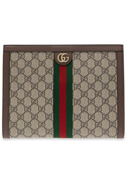 Ophidia Pouch Clutch Bag Beige Ebony - GUCCI - BALAAN 2