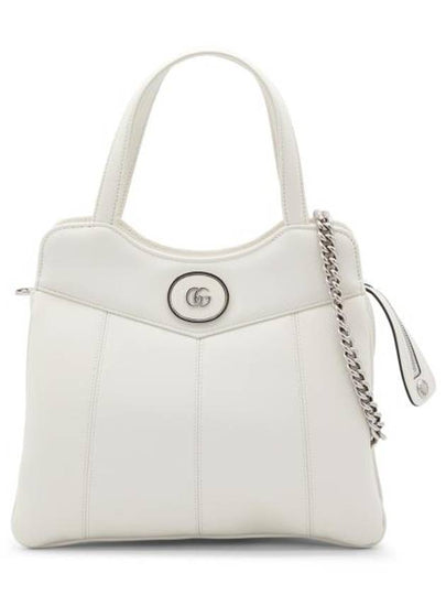 Petite GG Leather Tote Bag White - GUCCI - BALAAN 2