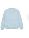 Wellness Club Flock Crew Neck Cotton Sweatshirt Baby Blue - SPORTY & RICH - BALAAN 3