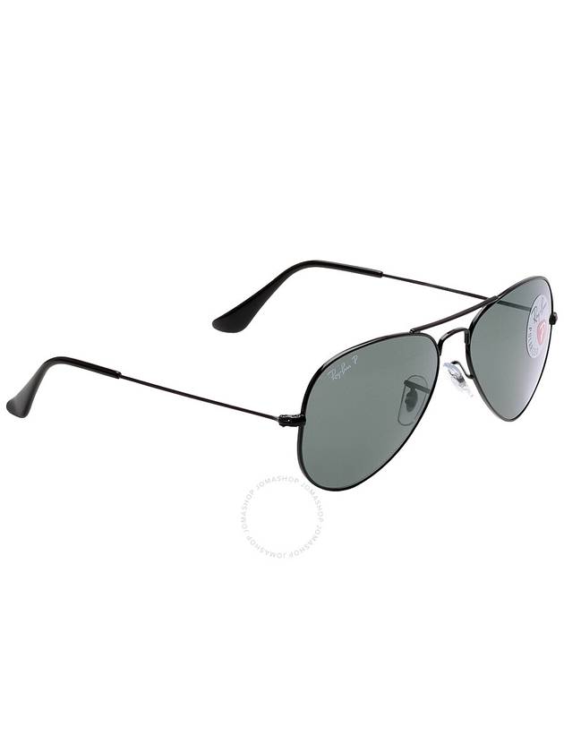 Ray Ban Aviator Classic Polarized Green Unisex Sunglasses RB3025 002/58 55 - RAY-BAN - BALAAN 3