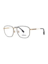 Eyewear Square Gold Metal Frame Eyeglasses Black - BURBERRY - BALAAN 1