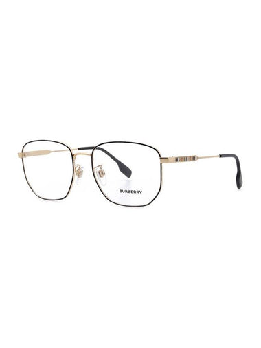 Eyewear Square Gold Metal Frame Eyeglasses Black - BURBERRY - BALAAN 1